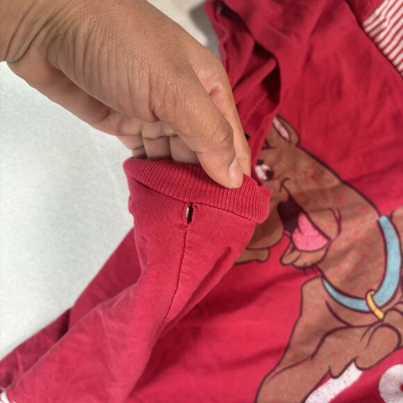 Vintage 90s Scooby Doo Sleep Shirt Womens OSFA  Double Sided Hanna Barbera CN - Picture 6 of 13